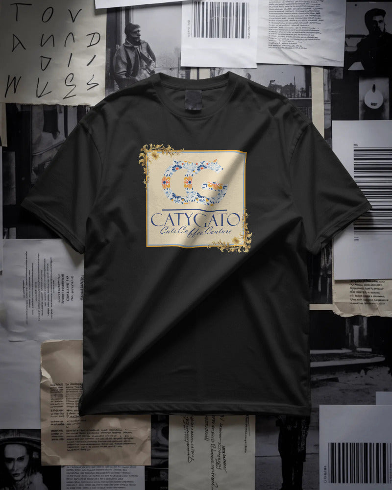 CatyGato Coffee Logo Organic Cotton T-Shirt 1