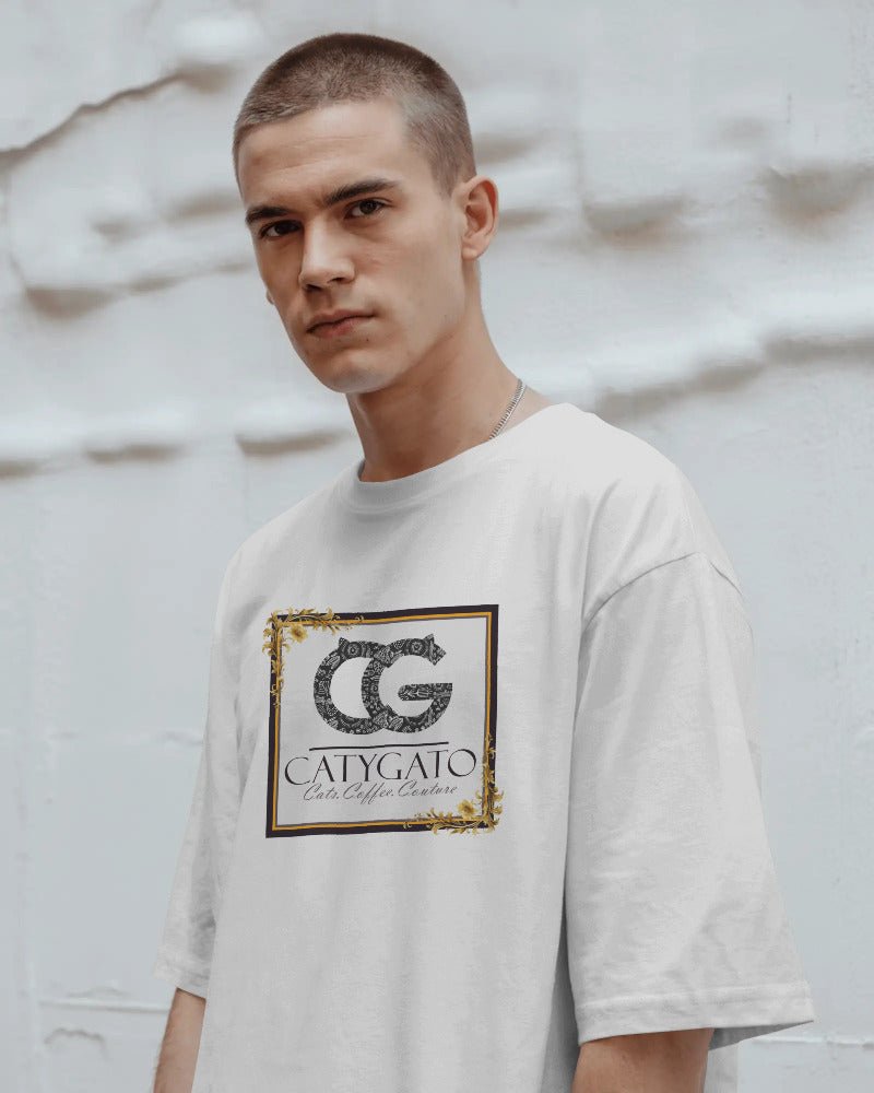CatyGato Coffee Logo Organic Cotton T-Shirt 3