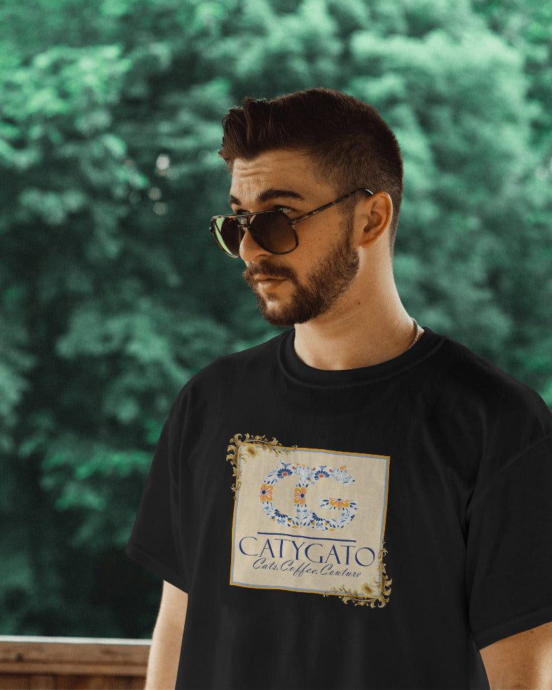 CatyGato Coffee Logo Organic Cotton T-Shirt 1