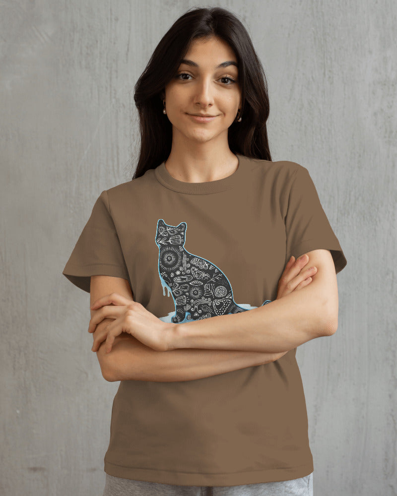 CatyGato Graffiti Cat Organic Cotton T-Shirt 5